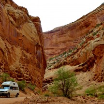 Our car in the Capitol Gorge